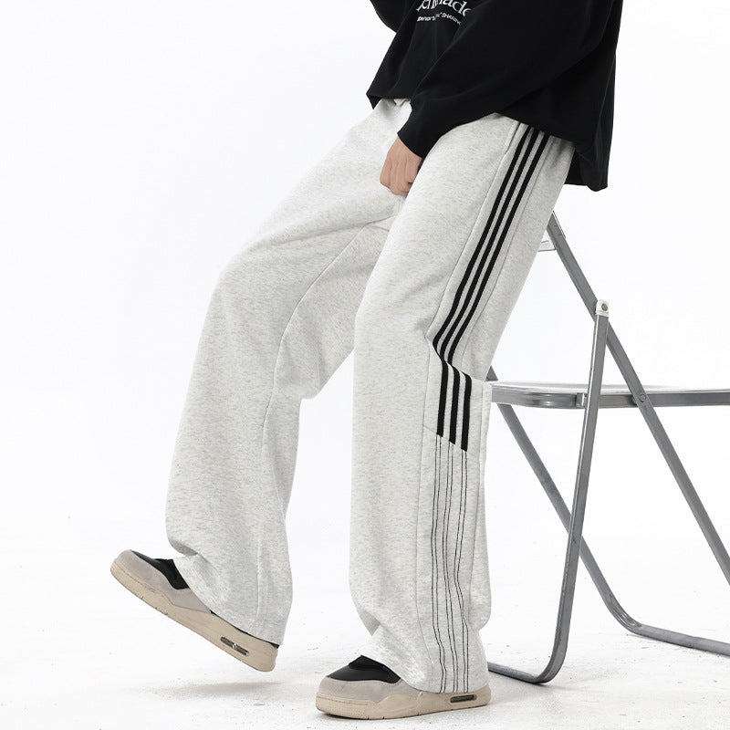 Oversized Straight-leg Casual Pants