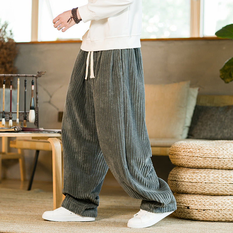 Men's Casual Pants Ethnic Style Plus Size